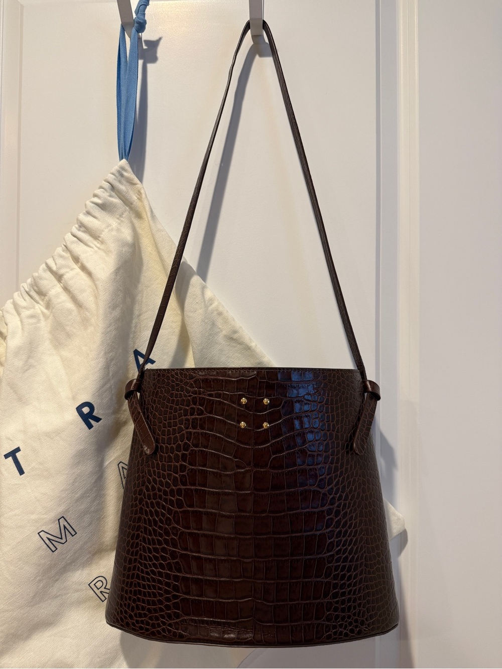 Trademark Sybil Faux Croc Bag